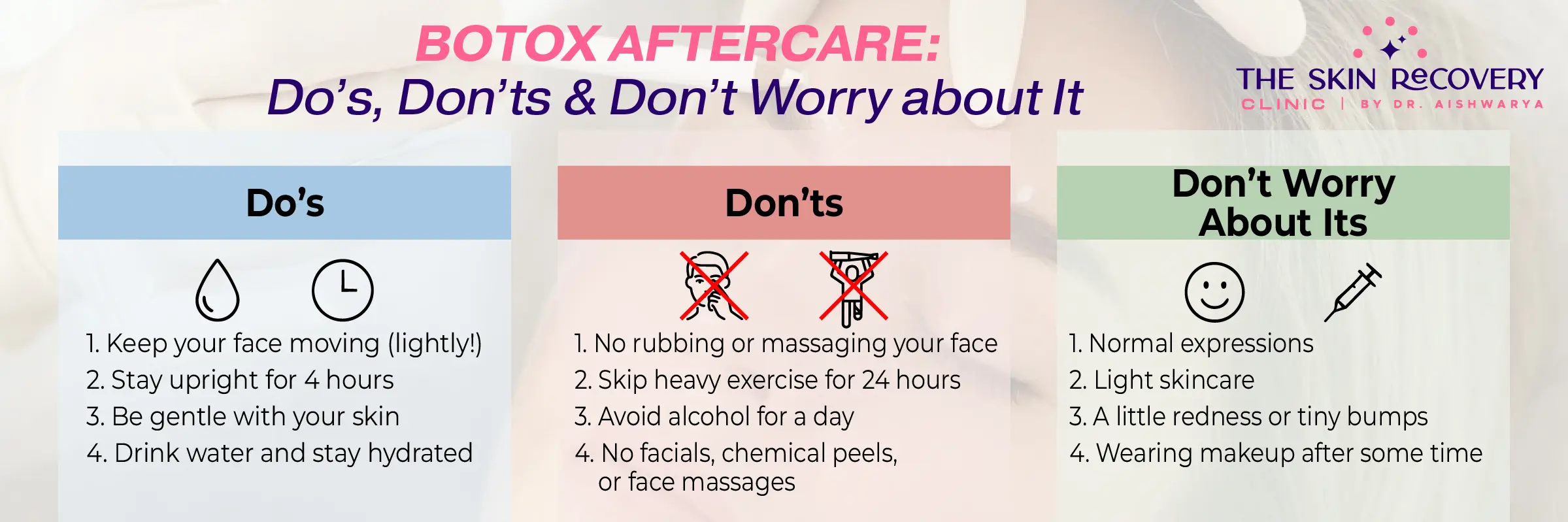 Botox Aftercare
