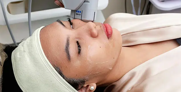 facial toning treatment procedure for glowing skin