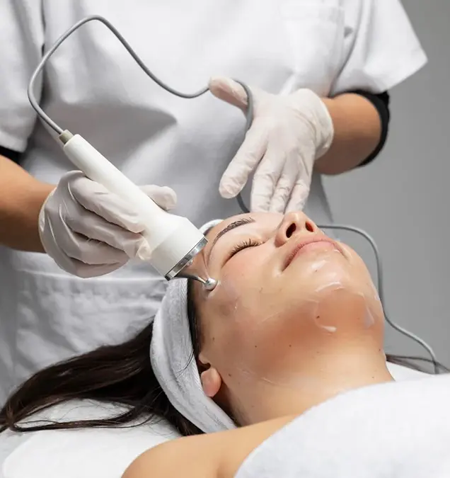 Medifacial machine facial treatment